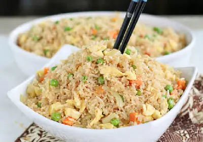 Rice coconut fried